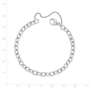 Twisted Wire Cable Charm Bracelet