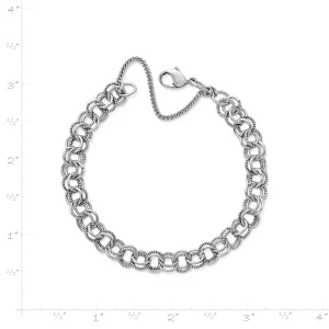 Double Link Charm Bracelet
