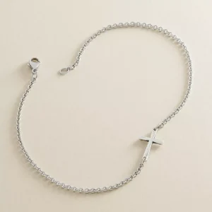 Horizon Cross Anklet