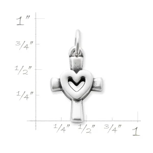 Centered in Love Cross Charm