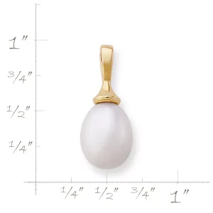 Teardrop Cultured Pearl Pendant