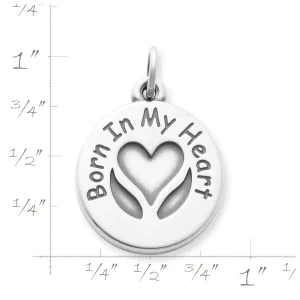 "Born In My Heart" Adoption Charm