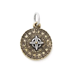 Point the Way Charm with Heavy Box Chain Look