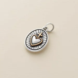 Radiant Sacred Heart Charm