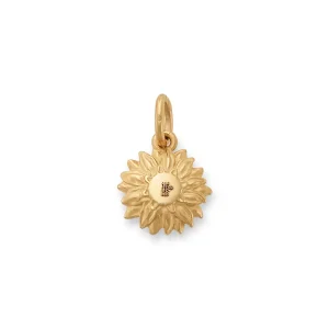 Pave Diamond Sunflower Pendant