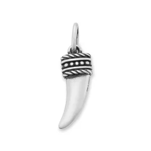 Beaded Horn Pendant