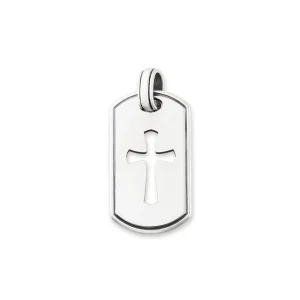 Classic Tag Cross Pendant