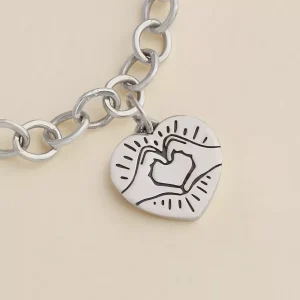 Heart Hands Charm