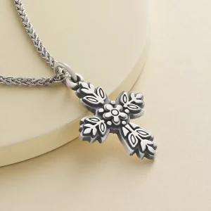 Spring Cross Charm