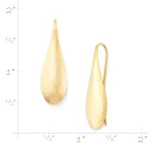 Domed Teardrop Earrings