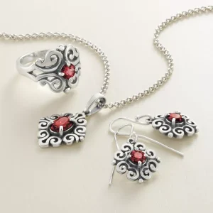 Spanish Lace Birthstone Dangle Earrings