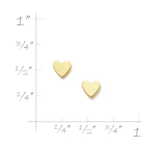 Tiny Heart Studs