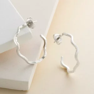 Squiggle Hoop Earrings