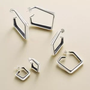 Geometric Hoop Earrings