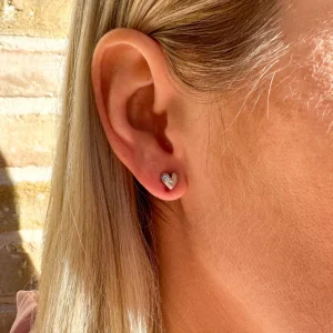 Solid Heart Studs