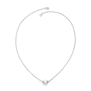 Beaded Cultured Pearl Slider Necklace