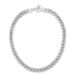 Bold Curb Chain Toggle Necklace