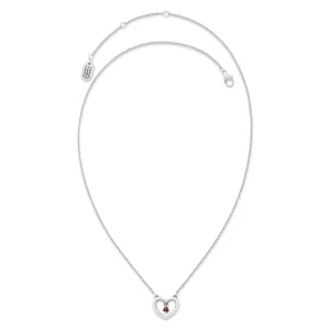 Dancing Gemstone Heart Necklace