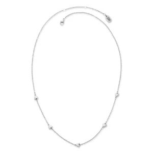 Delicate Hearts Station Necklace