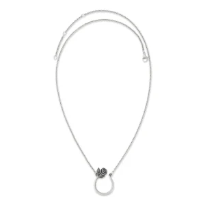 Rose Changeable Charm Holder Necklace
