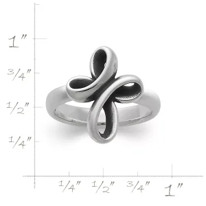Eternal Ribbon Cross Ring