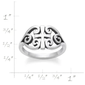 Scroll Cross Ring