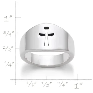 Wide Crosslet Ring