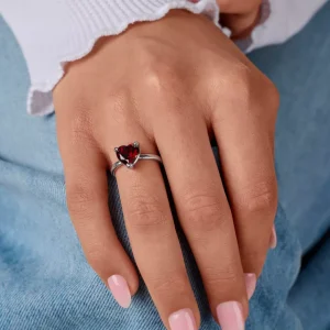 Heart Gemstone Ring
