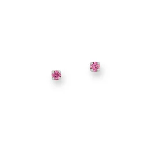 Pink Enamel and Gemstone Earring Stack Look