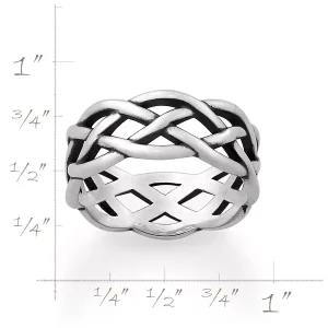 Woven Trinity Wedding Ring